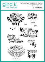 Charger l'image dans la galerie, Gina K. Designs - Stamp &amp; Die Set - A Paper Hug. At Embellish Away in Bowmanville Ontario Canada.
