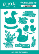 Load image into Gallery viewer, Gina K. Designs - Stamp &amp; Die Set - A Swan's Heart. Available at Embellish Away located in Bowmanville Ontario Canada.
