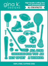 Cargar imagen en el visor de la galería, Gina K. Designs - Stamp &amp; Die Set - All-Star Athletes. Set by Beth Silaika. At Embellish Away in Bowmanville Ontario Canada.
