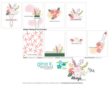 Load image into Gallery viewer, Gina K. Designs - Stamp &amp; Die Set - Always Thinking of You. Always Thinking of You is a stamp set by Lisa Hetrick. This set is made of premium clear photopolymer and measures 6" X 8". Made in the USA. Available at Embellish Away located in Bowmanville Ontario Canada. Examples for personal use by Lisa Hetrick.
