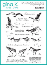 Charger l'image dans la galerie, Gina K. Designs - Stamp &amp; Die Set - Beach Birds. Available at Embellish Away located in Bowmanville Ontario Canada.
