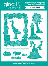 Load image into Gallery viewer, Gina K. Designs - Stamp &amp; Die Set - Beach Frame. Set by Melanie Muenchinger. At Embellish Away in Bowmanville Ontario Canada.
