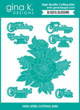 Charger l'image dans la galerie, Gina K. Designs - Stamp &amp; Die Set - Blissful Blossoms Set by Arjita Singh. At Embellish Away in Bowmanville Ontario Canada.

