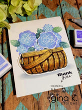 Load image into Gallery viewer, Gina K. Designs - Stamp &amp; Die Set - Bold Flowers. Bold Flowers is the newest collection of big blooms from Melanie Muenchinger, perfect for all your inky techniques! Available at Embellish Away located in Bowmanville Ontario Canada. Example by brand ambassador.
