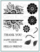將圖片載入圖庫檢視器 Gina K. Designs - Stamp &amp; Die Set - Bold and Blooming. Available at Embellish Away located in Bowmanville Ontario Canada.
