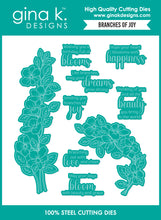 Cargar imagen en el visor de la galería, Gina K. Designs - Stamp &amp; Die Set - Branches of Joy. Set by Arjita Singh. At Embellish Away in Bowmanville Ontario Canada.
