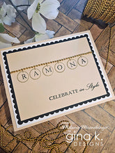 Charger l'image dans la galerie, Gina K. Designs - Stamp &amp; Die Set - Celebrate in Style. Set by Melanie Munchinger. Available at Embellish Away located in Bowmanville Ontario Canada. Example by Melanie Muenchinger.
