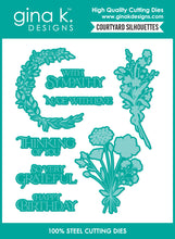 Load image into Gallery viewer, Gina K. Designs - Stamp &amp; Die Set - Courtyard Silhouettes. At Embellish Away in Bowmanville Ontario Canada.
