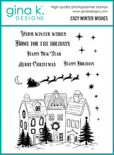 Charger l'image dans la galerie, Gina K. Designs - Stamp &amp; Die Set - Cozy Winter Wishes. Set by Hannah Drapinski. At Embellish Away in Bowmanville Ontario Canada.
