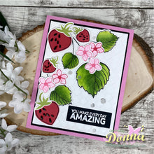Load image into Gallery viewer, Gina K. Designs - Stamp &amp; Die Set - Every Day Amazing. Every Day Amazing is a stamp set by Lisa Hetrick. This set is made of premium clear photopolymer and measures 6" X 8". Made in the USA. Available at Embellish Away located in Bowmanville Ontario Canada. Example by brand ambassador.

