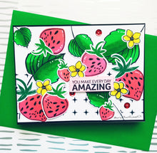 Load image into Gallery viewer, Gina K. Designs - Stamp &amp; Die Set - Every Day Amazing. Every Day Amazing is a stamp set by Lisa Hetrick. This set is made of premium clear photopolymer and measures 6" X 8". Made in the USA. Available at Embellish Away located in Bowmanville Ontario Canada. Example by brand ambassador.
