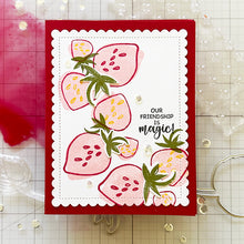 Load image into Gallery viewer, Gina K. Designs - Stamp &amp; Die Set - Every Day Amazing. Every Day Amazing is a stamp set by Lisa Hetrick. This set is made of premium clear photopolymer and measures 6" X 8". Made in the USA. Available at Embellish Away located in Bowmanville Ontario Canada. Example by brand ambassador.
