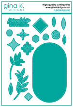 Load image into Gallery viewer, Gina K. Designs - Stamp &amp; Die Set - Friendship Blooms. Friendship Blooms is a stamp &amp; die set by Lisa Hetrick. This set is made of premium clear photopolymer and measures 6" X 8".  Made in the USA. Available at Embellish Away located in Bowmanville Ontario Canada.

