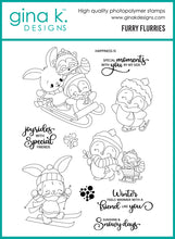 Load image into Gallery viewer, Gina K. Designs - Stamp &amp; Die Set - Furry Flurries. Set by Dina Gerner. At Embellish Away in Bowmanville Ontario Canada.
