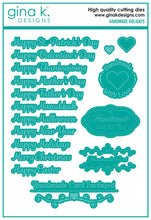 將圖片載入圖庫檢視器 Gina K. Designs - Stamp &amp; Die Set - Handmade Holidays. Handmade Holidays is a stamp &amp; die set by Gina K Designs. This set is made of premium clear photopolymer and measures 6" X 8". Made in the USA. Available at Embellish Away located in Bowmanville Ontario Canada.
