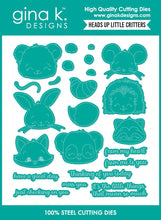 Charger l'image dans la galerie, Gina K. Designs - Stamp &amp; Die Set - Heads Up Little Critters. Set by Dina Gerner. At Embellish Away in Bowmanville Ontario Canada.
