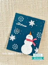 Load image into Gallery viewer, Gina K. Designs - Stamp &amp; Die Set - Holiday Ornaments. Holiday Ornaments is a stamp set by Beth Silaika. This set is made of premium clear photopolymer and measures 6" X 8". Made in the USA. Available at Embellish Away located in Bowmanville Ontario Canada. Card example by Beth Silaika.
