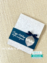 Load image into Gallery viewer, Gina K. Designs - Stamp &amp; Die Set - Holiday Ornaments. Holiday Ornaments is a stamp set by Beth Silaika. This set is made of premium clear photopolymer and measures 6" X 8". Made in the USA. Available at Embellish Away located in Bowmanville Ontario Canada. Card example by Beth Silaika.
