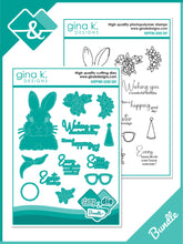 Load image into Gallery viewer, Gina K. Designs - Stamp &amp; Die Set - Hopping Good Day. Set by Arjita Singh. Available at Embellish Away located in Bowmanville Ontario Canada.
