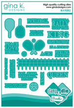 Charger l'image dans la galerie, Gina K. Designs - Stamp &amp; Die Set - In a Pickle. In a Pickle is a stamp set by Beth Silika. This set is made of premium clear photopolymer and measures 6" X 8". Made in the USA. Available at Embellish Away located in Bowmanville Ontario Canada.
