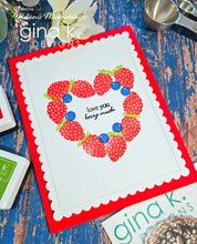 Load image into Gallery viewer, Gina K. Designs - Stamp &amp; Die Set - Life is Sweet. Life is Sweet is a stamp set by Melanie Munchinger. This set is made of premium clear photopolymer and measures 6" X 8". Available at Embellish Away located in Bowmanville Ontario Canada. Example by Melanie Muenchinger.
