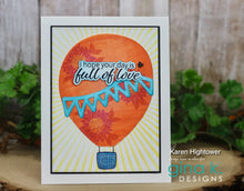 Load image into Gallery viewer, Gina K. Designs - Stamp &amp; Die Set - Lift Me Up. Lift Me Up is a set by Lisa Hetrick. This set is made of premium clear photopolymer and measures 6" X 8". These wafer thin metal-etched dies are the highest quality for your paper crafting projects. Available at Embellish Away located in Bowmanville Ontario Canada. examples by Lisa Hetrick.
