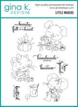 गैलरी व्यूवर में इमेज लोड करें, Gina K. Designs - Stamp &amp; Die Set - Little Makers. Set by Dina Gerner. At Embellish Away in Bowmanville Ontario Canada.
