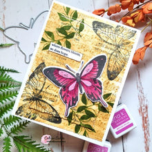 Load image into Gallery viewer, Gina K. Designs - Stamp &amp; Die Set - Nature Walk. Nature Walk is a stamp set by Hannah Drapinski. This set is made of premium clear photopolymer and measures 6" X 8".  Made in the USA. Available at Embellish Away located in Bowmanville Ontario Canada. Example by brand ambassador.
