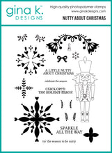 गैलरी व्यूवर में इमेज लोड करें, Gina K. Designs - BUNDLE - Stamp, Die &amp; Stencil Set - Nutty About Christmas. By Lisa Hetrick. At Embellish Away in Bowmanville Ontario Canada.
