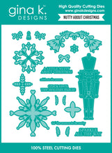 गैलरी व्यूवर में इमेज लोड करें, Gina K. Designs - BUNDLE - Stamp, Die &amp; Stencil Set - Nutty About Christmas. By Lisa Hetrick. At Embellish Away in Bowmanville Ontario Canada.

