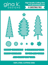 Load image into Gallery viewer, Gina K. Designs - Stamp &amp; Die Set - O Christmas Tree. Set by Gina K Designs. At Embellish Away in Bowmanville Ontario Canada.
