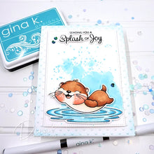Load image into Gallery viewer, Gina K. Designs - Stamp &amp; Die Set - Otterly Delightful. Set by Dina Gerner. At Embellish Away in Bowmanville Ontario Canada. Example by Dina Gerner.
