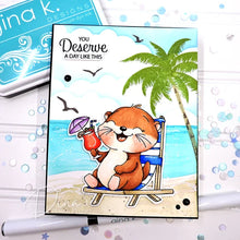 Load image into Gallery viewer, Gina K. Designs - Stamp &amp; Die Set - Otterly Delightful. Set by Dina Gerner. At Embellish Away in Bowmanville Ontario Canada. Example by Dina Gerner.
