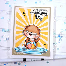 Load image into Gallery viewer, Gina K. Designs - Stamp &amp; Die Set - Otterly Delightful. Set by Dina Gerner. At Embellish Away in Bowmanville Ontario Canada. Example by Dina Gerner.
