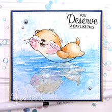 Load image into Gallery viewer, Gina K. Designs - Stamp &amp; Die Set - Otterly Delightful. Set by Dina Gerner. At Embellish Away in Bowmanville Ontario Canada. Example by Dina Gerner.
