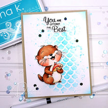 Load image into Gallery viewer, Gina K. Designs - Stamp &amp; Die Set - Otterly Delightful. Set by Dina Gerner. At Embellish Away in Bowmanville Ontario Canada. Example by Dina Gerner.
