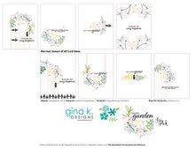 Charger l'image dans la galerie, Gina K. Designs - Stamp &amp; Die Set - Secret Garden. set by Lisa Hetrick. Available at Embellish Away located in Bowmanville Ontario Canada. Illustration and design by Lisa Hetrick for personal use only.

