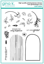Charger l'image dans la galerie, Gina K. Designs - Stamp &amp; Die Set - Secret Garden. set by Lisa Hetrick. Available at Embellish Away located in Bowmanville Ontario Canada.

