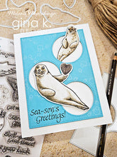 Charger l'image dans la galerie, Gina K. Designs - Stamp &amp; Die Set - Beautiful Day. Beautiful Day is a stamp set by Gina K Designs. This set is made of premium clear photopolymer and measures 6" X 8". Made in the USA. Available at Embellish Away located in Bowmanville Ontario Canada. Card example by Melanie Muenchinger.
