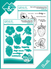 Charger l'image dans la galerie, Gina K. Designs - Stamp &amp; Die Set - So Berry Sweet. Available at Embellish Away located in Bowmanville Ontario Canada.

