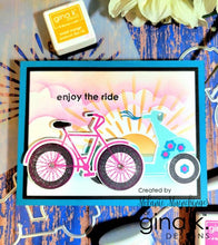 Charger l'image dans la galerie, Gina K. Designs - Stamp &amp; Die Set - Sunny Days 2. Sunny Days 2 is a Stamp &amp; Die Set by Melanie Munchinger. This set is made of premium clear photopolymer and measures 6" X 8". Made in the USA. Available at Embellish Away located in Bowmanville Ontario Canada. Example by brand ambassador.
