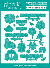 Cargar imagen en el visor de la galería, Gina K. Designs - Stamp &amp; Die Set - Sunny Days and Breezy Nights. Set by Gina K. Designs. At Embellish Away in Bowmanville Ontario Canada.
