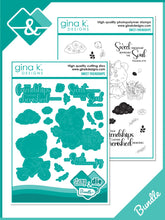 Load image into Gallery viewer, Gina K. Designs - Stamp &amp; Die Set - Sweet Friendships. Sweet Friendships is a stamp set by Dina Gerner. This set is made of premium clear photopolymer and measures 6" X 8". Made in the USA. Available at Embellish Away located in Bowmanville Ontario Canada.
