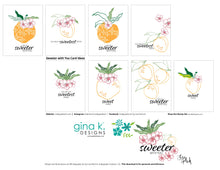 Charger l'image dans la galerie, Gina K. Designs - Stamp &amp; Die Set - Sweeter with You. Sweeter with You is a stamp set by Lisa Hetrick. This set is made of premium clear photopolymer and measures 6" X 8". Made in the USA. Available at Embellish Away located in Bowmanville Ontario Canada. Illustration sheet for personal use by Lisa Hetrick.
