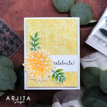 Charger l'image dans la galerie, Gina K. Designs - Stamp &amp; Die Set - Vibrant Sentiments. Vibrant Sentiments is a stamp &amp; die set by Beth Silika. This set is made of premium clear photopolymer and measures 6" X 8". Made in the USA. Available at Embellish Away located in Bowmanville Ontario Canada. Card example by Arjita Singh.
