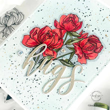 Load image into Gallery viewer, Gina K. Designs - Stamp &amp; Die Set - Wishful Roses. Wishful Roses is a stamp set by Arjita Singh. This set is made of premium clear photopolymer and measures 6" X 8". Made in the USA. Available at Embellish Away located in Bowmanville Ontario Canada. Example by brand ambassador.
