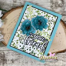 Charger l'image dans la galerie, Gina K. Designs - Stamp &amp; Die Set - Wishing You Well. Wishing You Well is a stamp and set by Lisa Hetrick. This set is made of premium clear photopolymer and measures 6" X 8". Made in the USA. Available at Embellish Away located in Bowmanville Ontario Canada. Card made by Donna.

