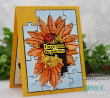 Load image into Gallery viewer, Gina K. Designs - Stamp &amp; Die Set - You Complete Me. Set by Melanie Muenchinger. Available at Embellish Away in Bowmanville Ontario Canada. Example by Karen Hightower.
