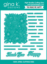 Charger l'image dans la galerie, Gina K. Designs - Stamp &amp; Die Set - You Make Me Happy. Available at Embellish Away located in Bowmanville Ontario Canada.
