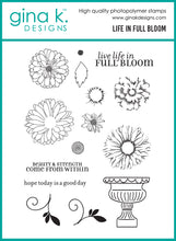 Charger l'image dans la galerie, Gina K. Designs - Stamp, Stencil &amp; Die Set - BUNDLED - Life In Full Bloom. Available at Embellish Away located in Bowmanville Ontario Canada.

